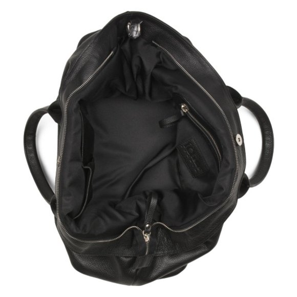 IO PELLE Black Made In Italy Leather Skull Tote NEW NWT - Picture 6 of 6